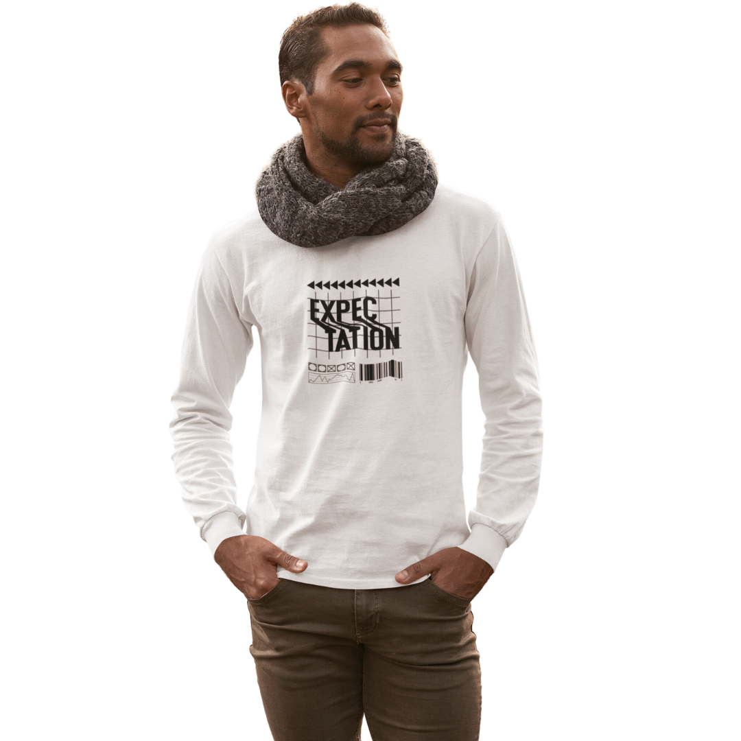 Camiseta Manga Longa Masculina - Edição Expectation